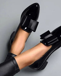 Patent Loafers Women Regular Fit Elegant Casual