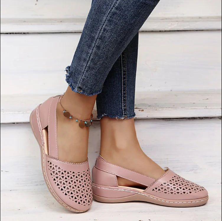 Moccasins Women Casual Elegant Perforated Design Comfortable