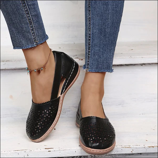 Moccasins Women Casual Elegant Perforated Design Comfortable