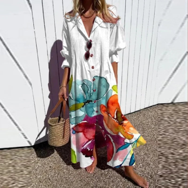 Maxi Dress Women Loose Fit Casual Summer Boho