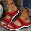 Slip-On Sandals Women Casual Summer Embroidered