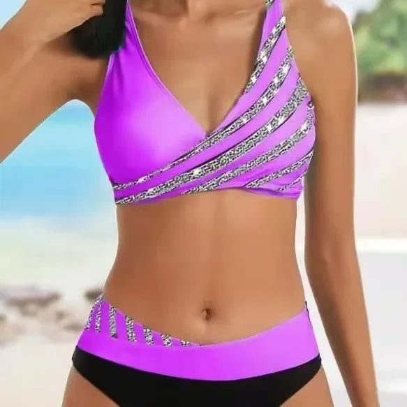 Two-Piece Swimsuit Women Classic Fit Summer Beachwear
