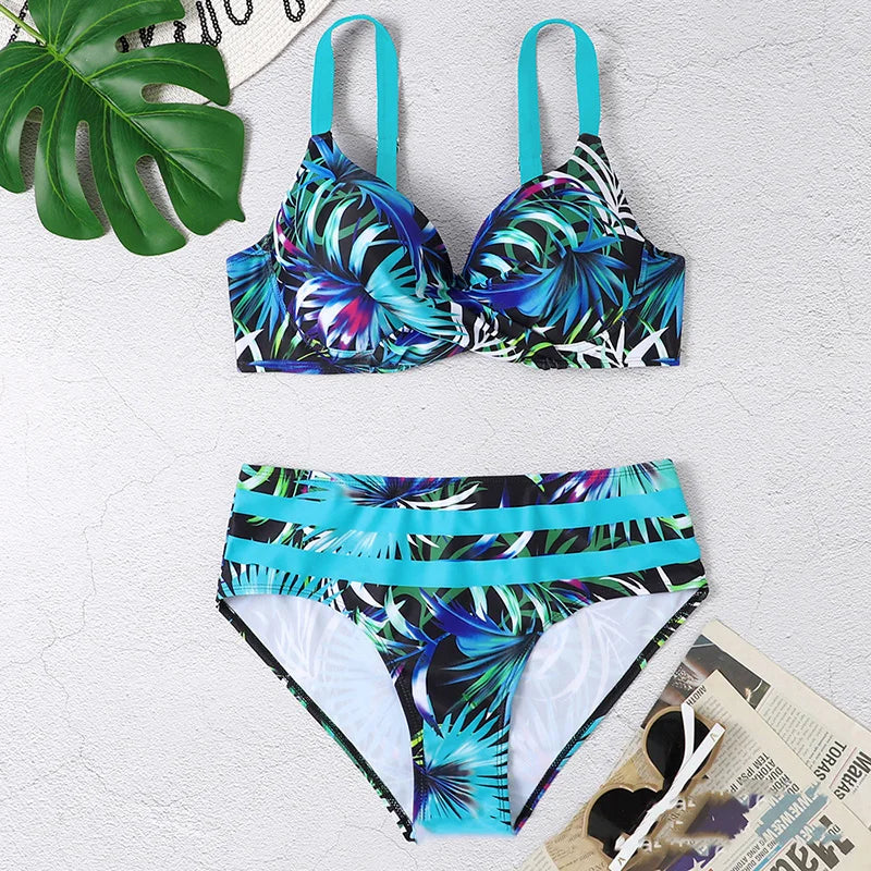 Two-Piece Swimsuit Women Push-Up Summer Beachwear