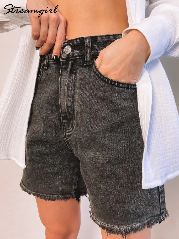 High Waist Shorts Women Slim Fit Casual Summer