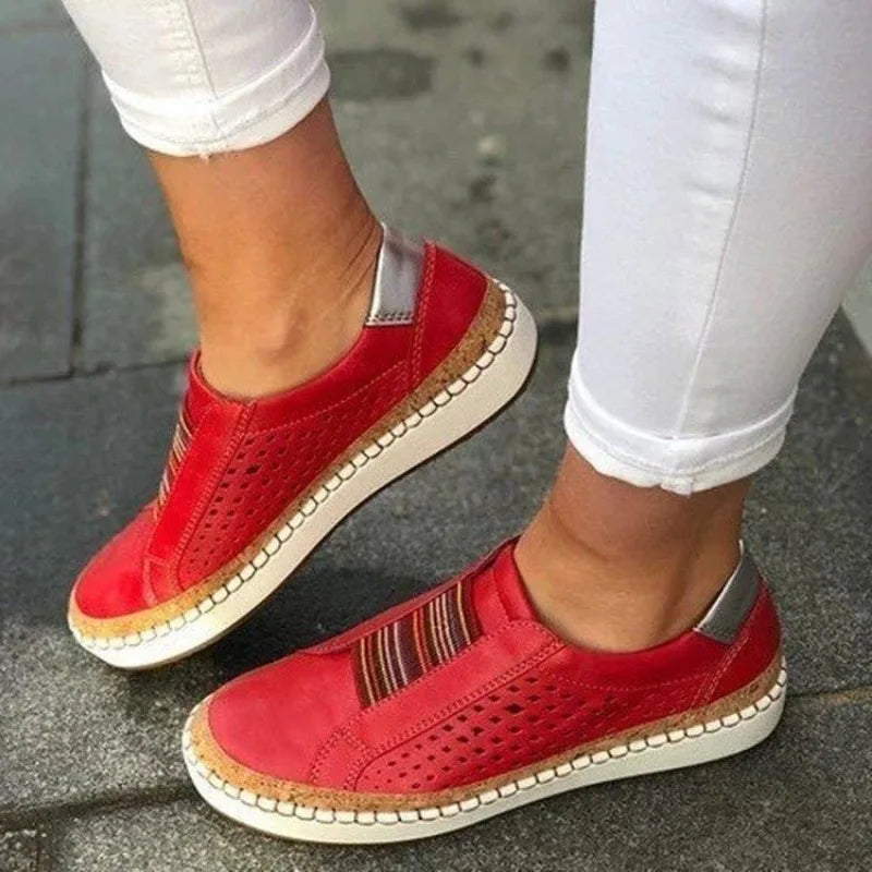 Loafers Women Regular Fit Casual Comfortable Elastic Inserts