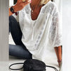 Women's Summer Blouse Relaxed Fit Summer Casual with Lace