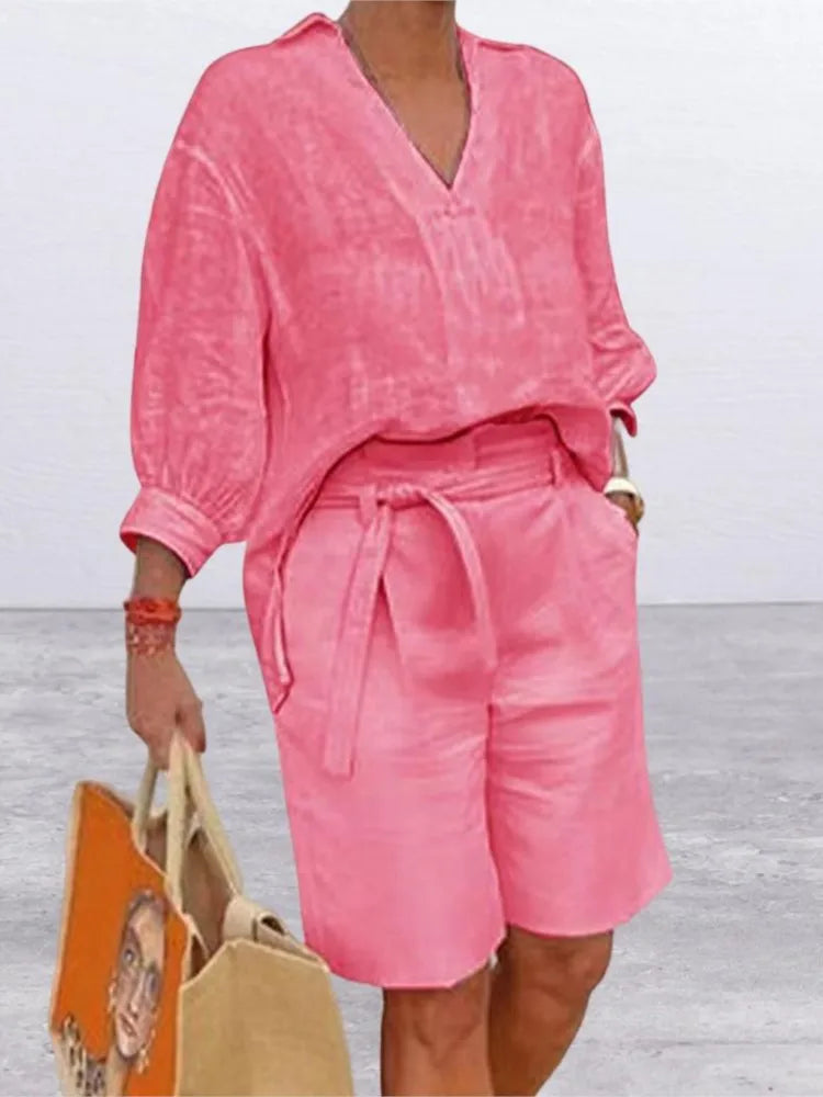 Two-Piece Set Women Relaxed Fit Casual Summer