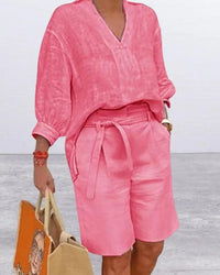 Two-Piece Set Women Relaxed Fit Casual Summer