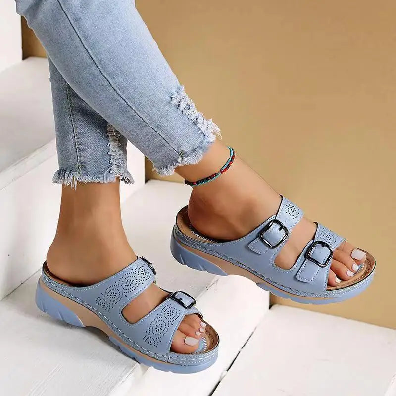 Women Sandals Adjustable Straps Casual Summer Comfort