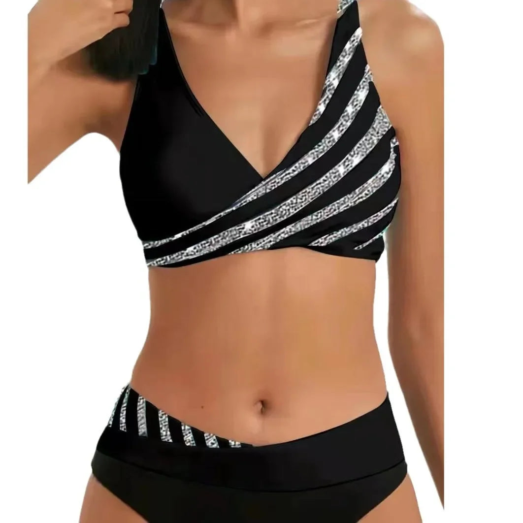 Two-Piece Swimsuit Women Classic Fit Summer Beachwear