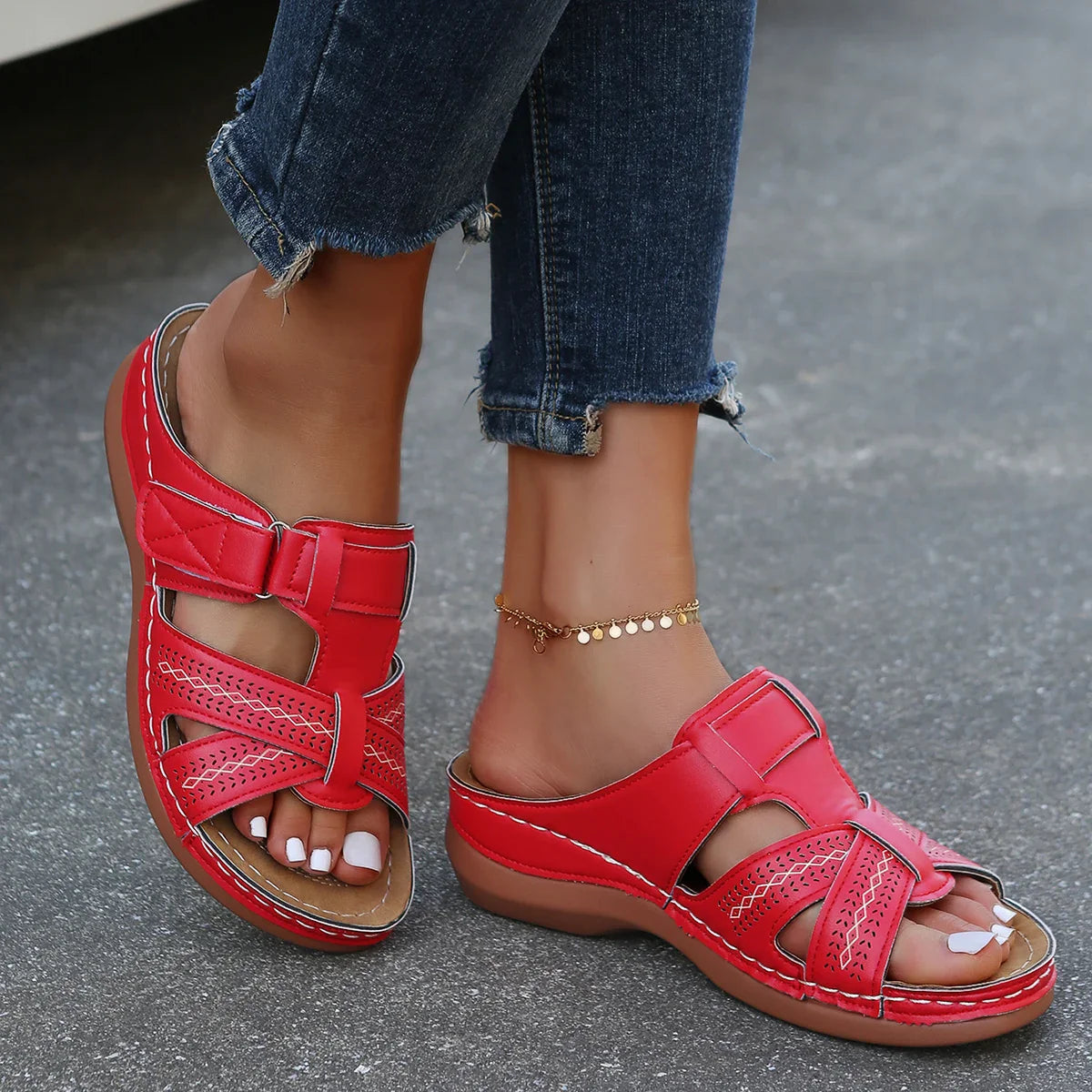 Women’s Adjustable Strap Sandals Summer Casual Comfortable Fit