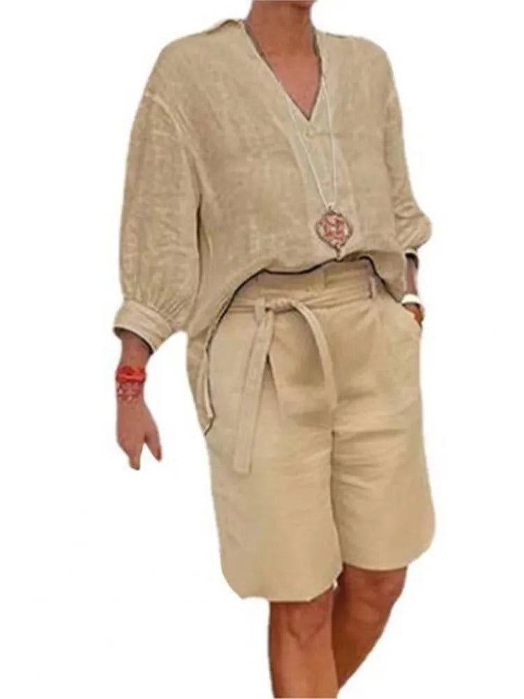 Two-Piece Set Women Relaxed Fit Casual Summer
