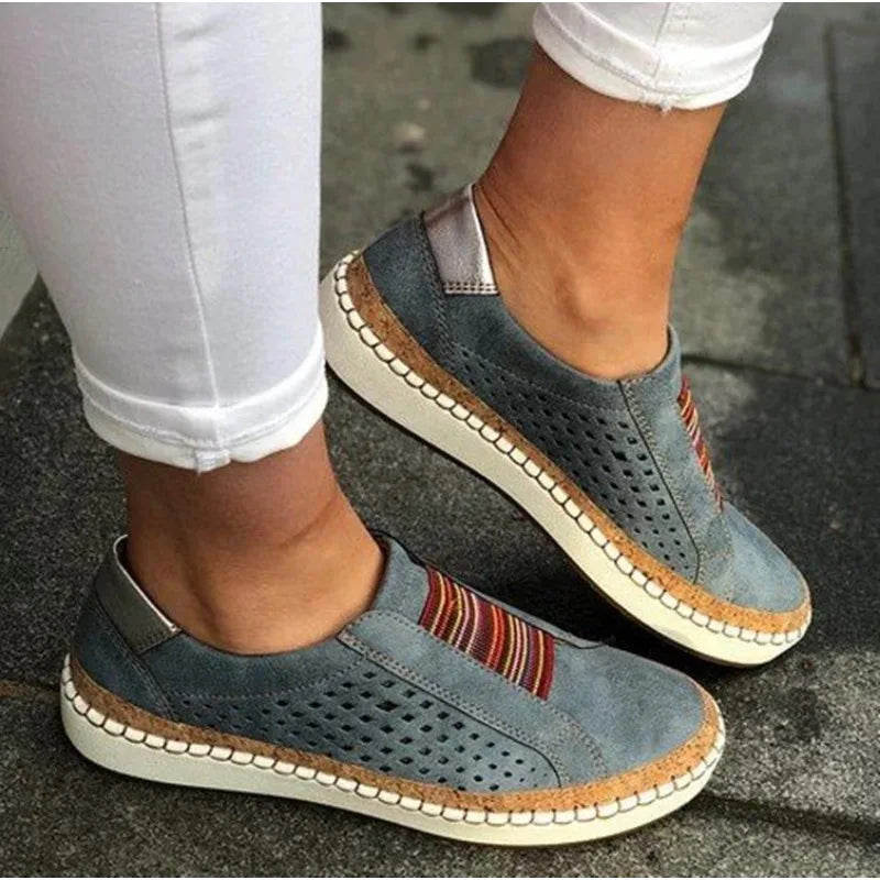 Loafers Women Regular Fit Casual Comfortable Elastic Inserts