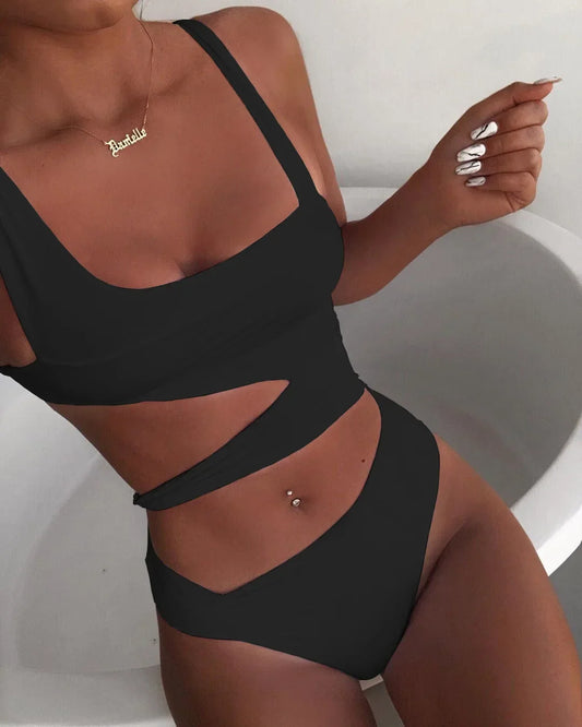 One-Piece Swimsuit Women Fitted Summer Beach