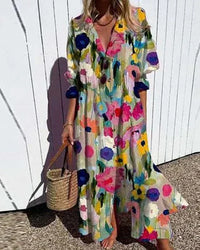 Maxi Dress Women Loose Fit Casual Summer Boho