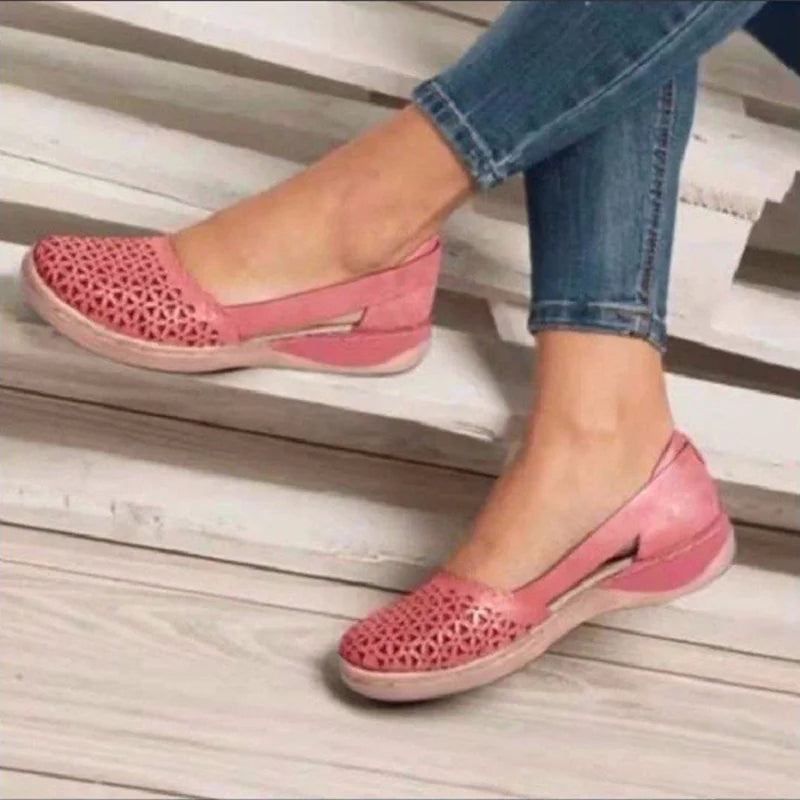 Moccasins Women Casual Elegant Perforated Design Comfortable