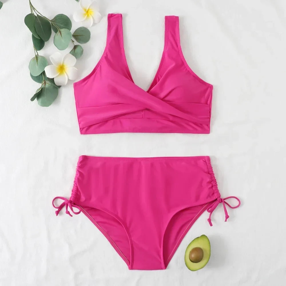 Two-Piece Swimsuit Women Slim Fit Summer Leisure