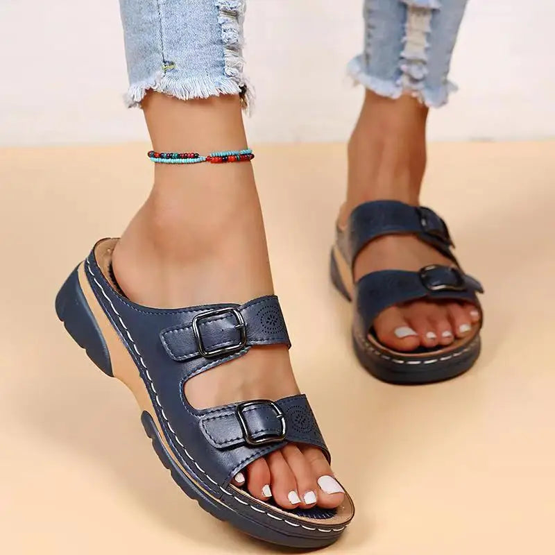 Women Sandals Adjustable Straps Casual Summer Comfort
