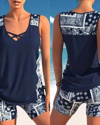 Two-Piece Swimsuit Women Loose Fit Sport Summer