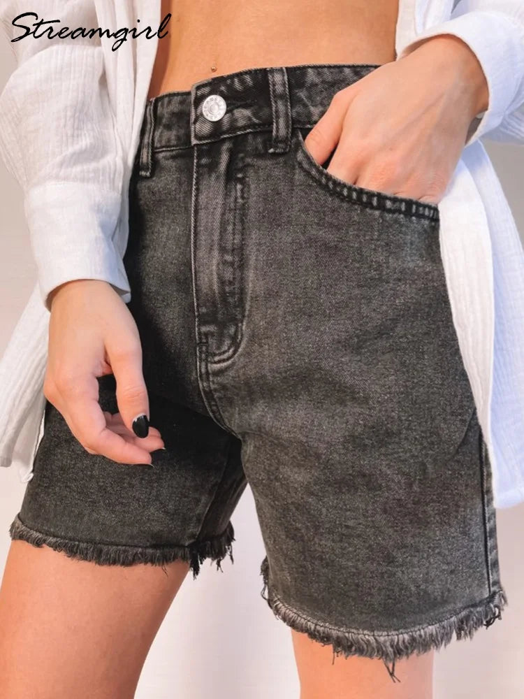 High Waist Shorts Women Slim Fit Casual Summer