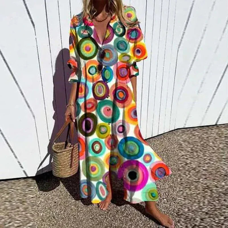 Maxi Dress Women Loose Fit Casual Summer Boho
