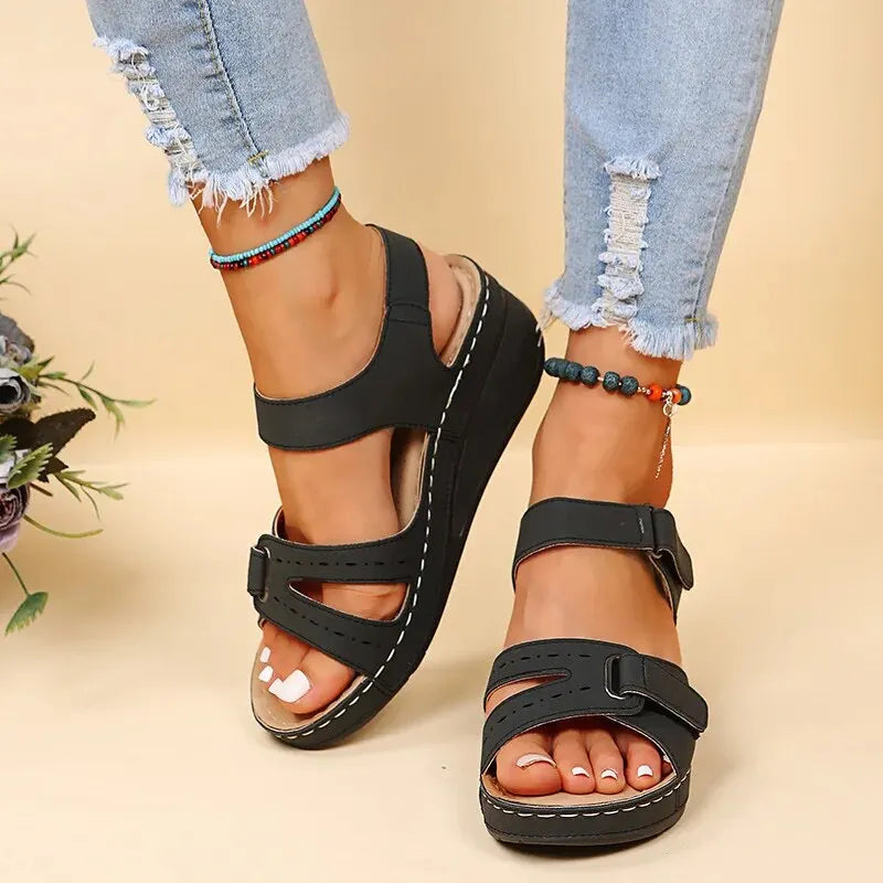 Summer Sandals Women Adjustable Straps Casual Comfortable
