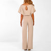 Jumpsuit Women Regular Fit Casual Elegant with Belt