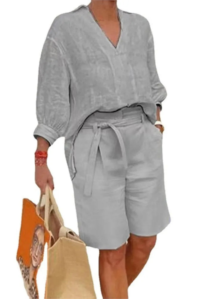 Two-Piece Set Women Relaxed Fit Casual Summer