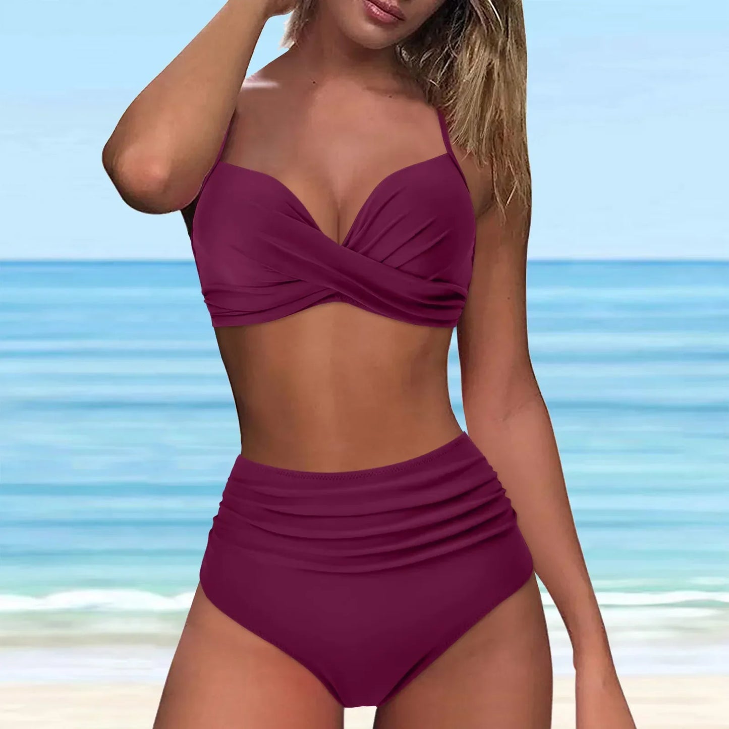 Two-Piece Swimsuit Women Slim Fit Summer Casual Elegant
