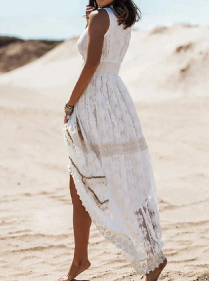 Summer Maxi Dress Women Breezy Fit Casual Boho