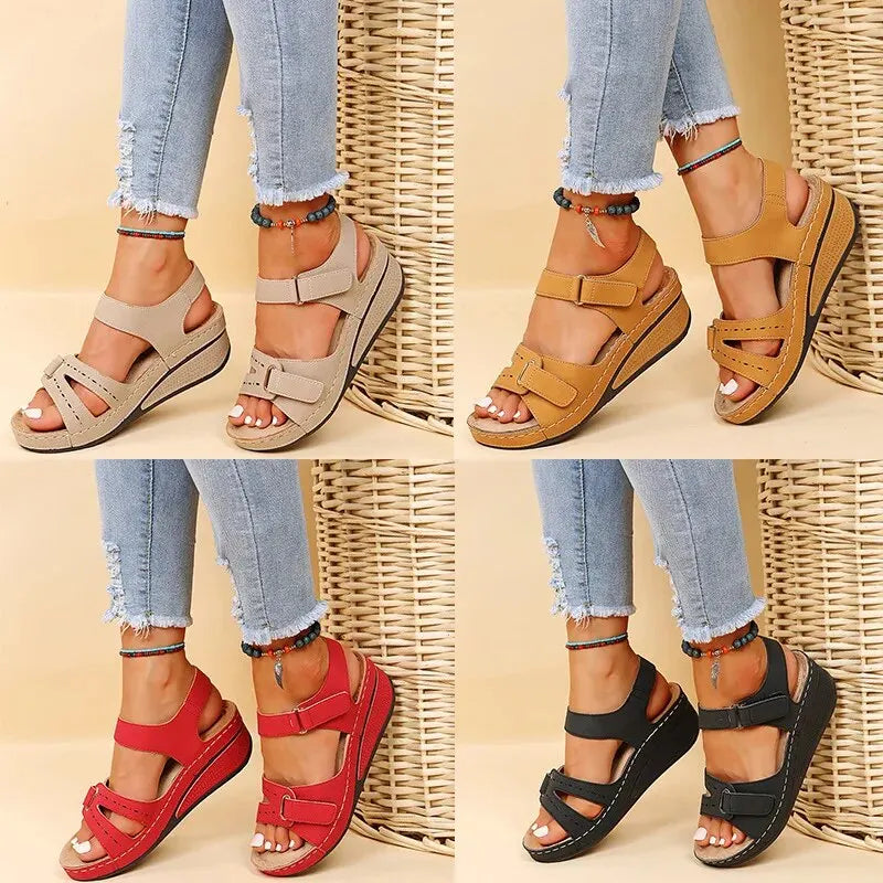 Summer Sandals Women Adjustable Straps Casual Comfortable