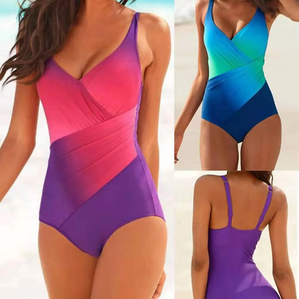 One-Piece Swimsuit Women Shaping Fit Summer Beach