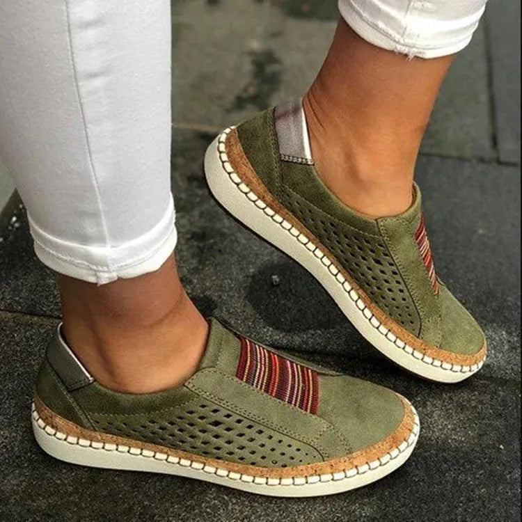 Loafers Women Regular Fit Casual Comfortable Elastic Inserts