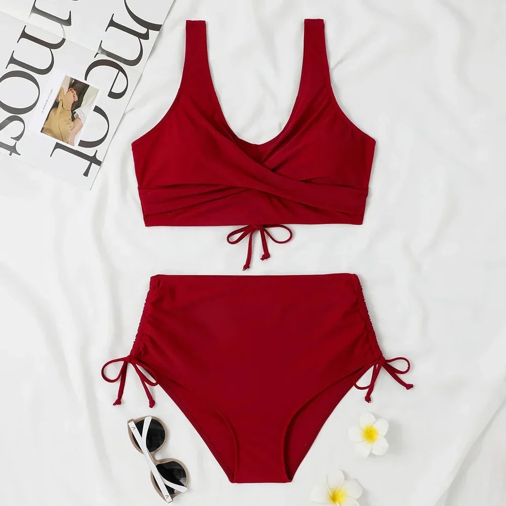 Two-Piece Swimsuit Women Slim Fit Summer Leisure