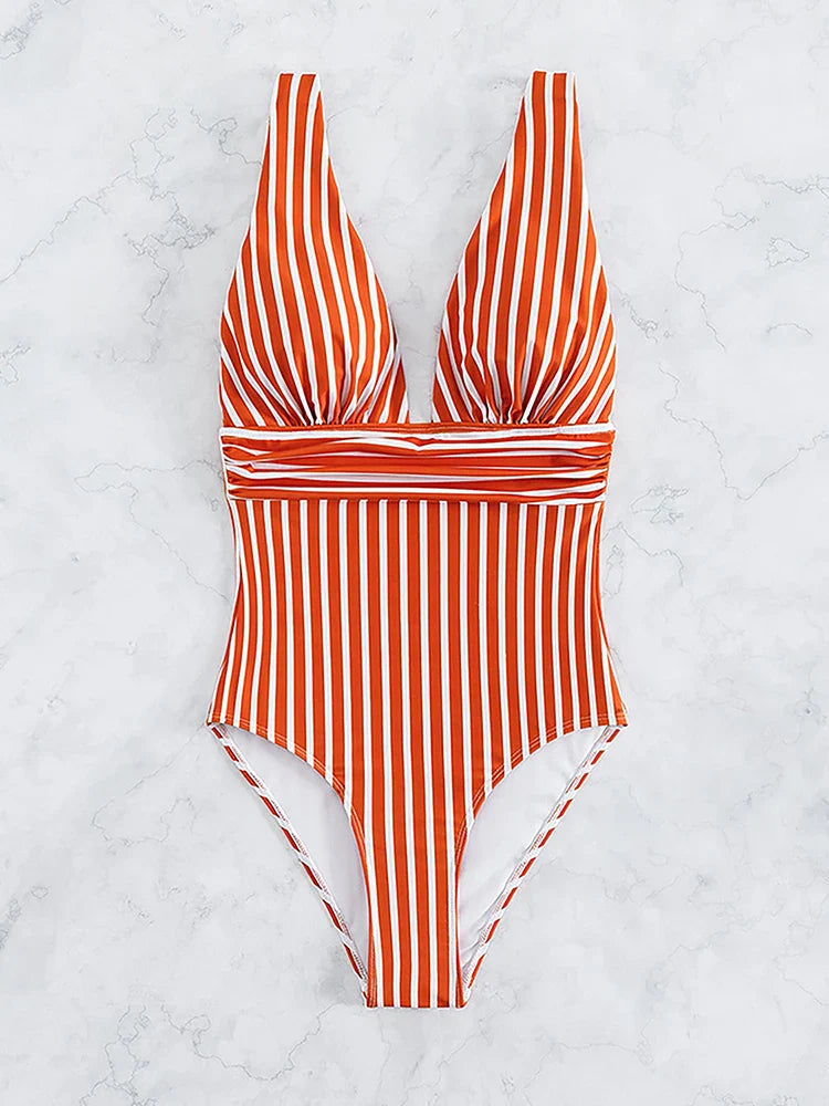 One-Piece Swimsuit Women Slim Fit Summer Leisure