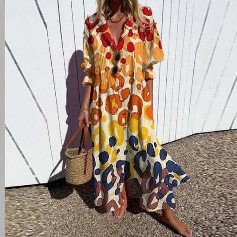 Maxi Dress Women Loose Fit Casual Summer Boho