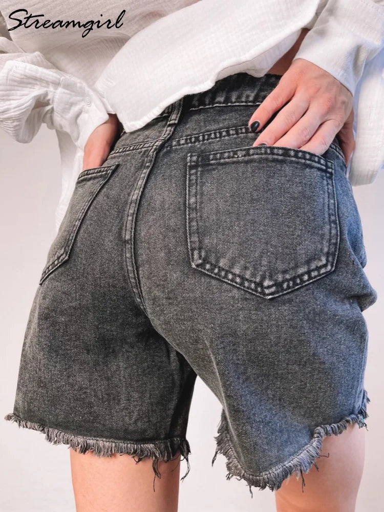 High Waist Shorts Women Slim Fit Casual Summer