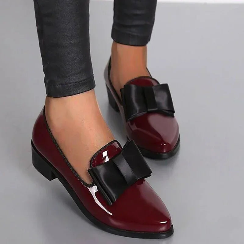 Patent Loafers Women Regular Fit Elegant Casual