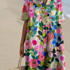 Floral Dress Women Regular Fit Casual Spring