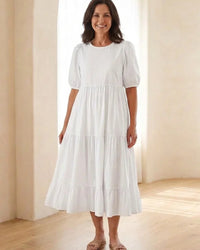 Midi Dress Women Relaxed Fit Casual