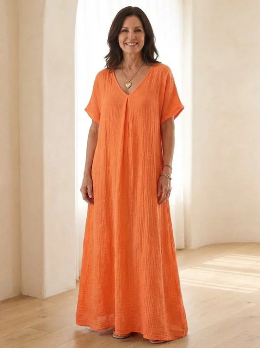 Midi Dress Women Relaxed Fit Casual Summer