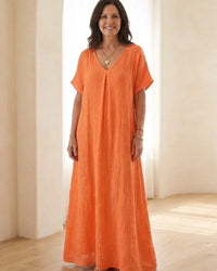 Midi Dress Women Relaxed Fit Casual Summer