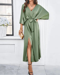 V-neck Dress Women Regular Fit Casual Summer