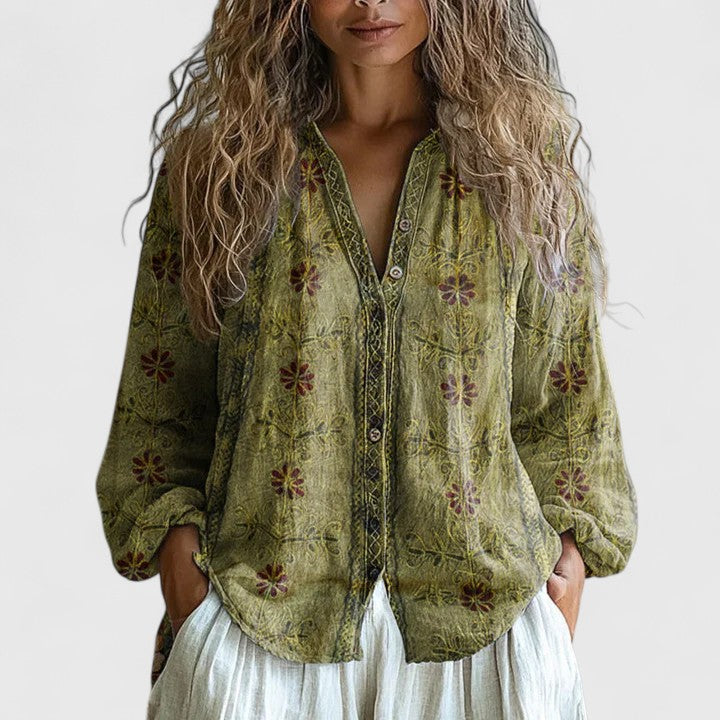 Blouse Women Regular Fit Casual Autumn