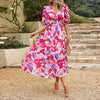 Midi Dress Women Regular Fit Casual Summer