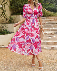 Midi Dress Women Regular Fit Casual Summer