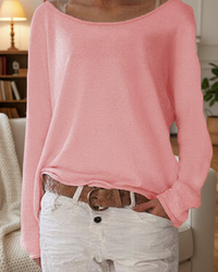 Knit Sweater Women Loose Fit Casual Timeless