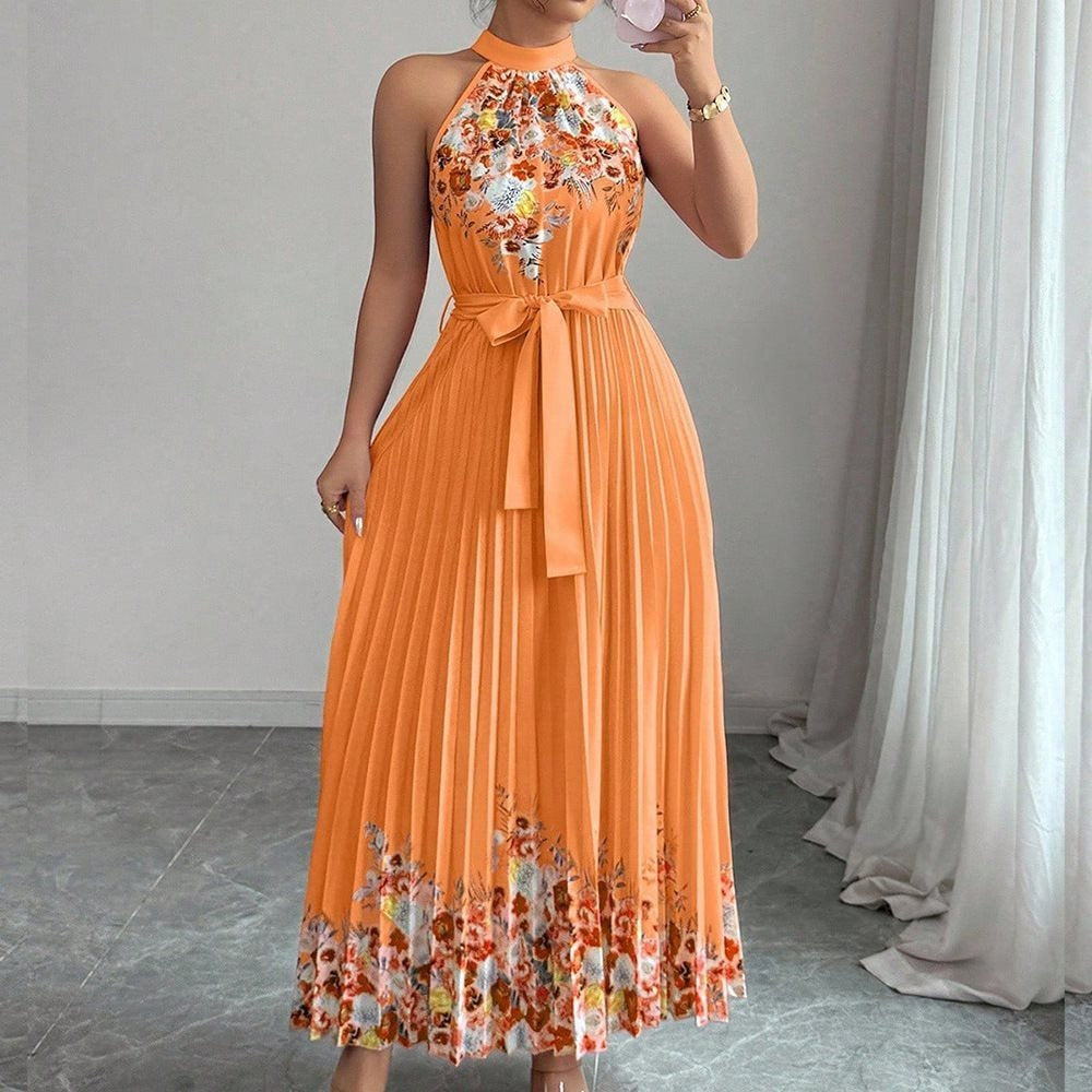 Maxi Dress Women Regular Fit Casual Summer Floral