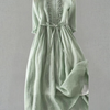 Vintage Dress Women Slim Fit Casual