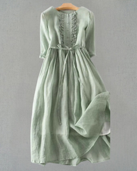 Vintage Dress Women Slim Fit Casual